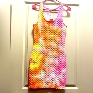 Papaya Tie Dye Dress. Never Worn